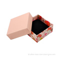 Paper Pink Cardboard Jewelry Box with Filler